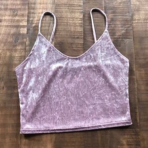 Velvet Crop Top